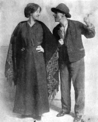 actors Sara Allgood ("Widow Quinn") and J. M. Kerrigan ("Shawn Keogh"), in The Playboy of the Western World, Plymouth Theatre, Boston, 1911